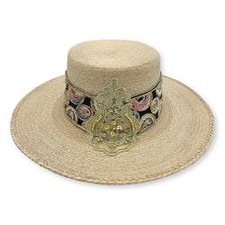 Luisella Sequin Embellished Palm Bolero Hat