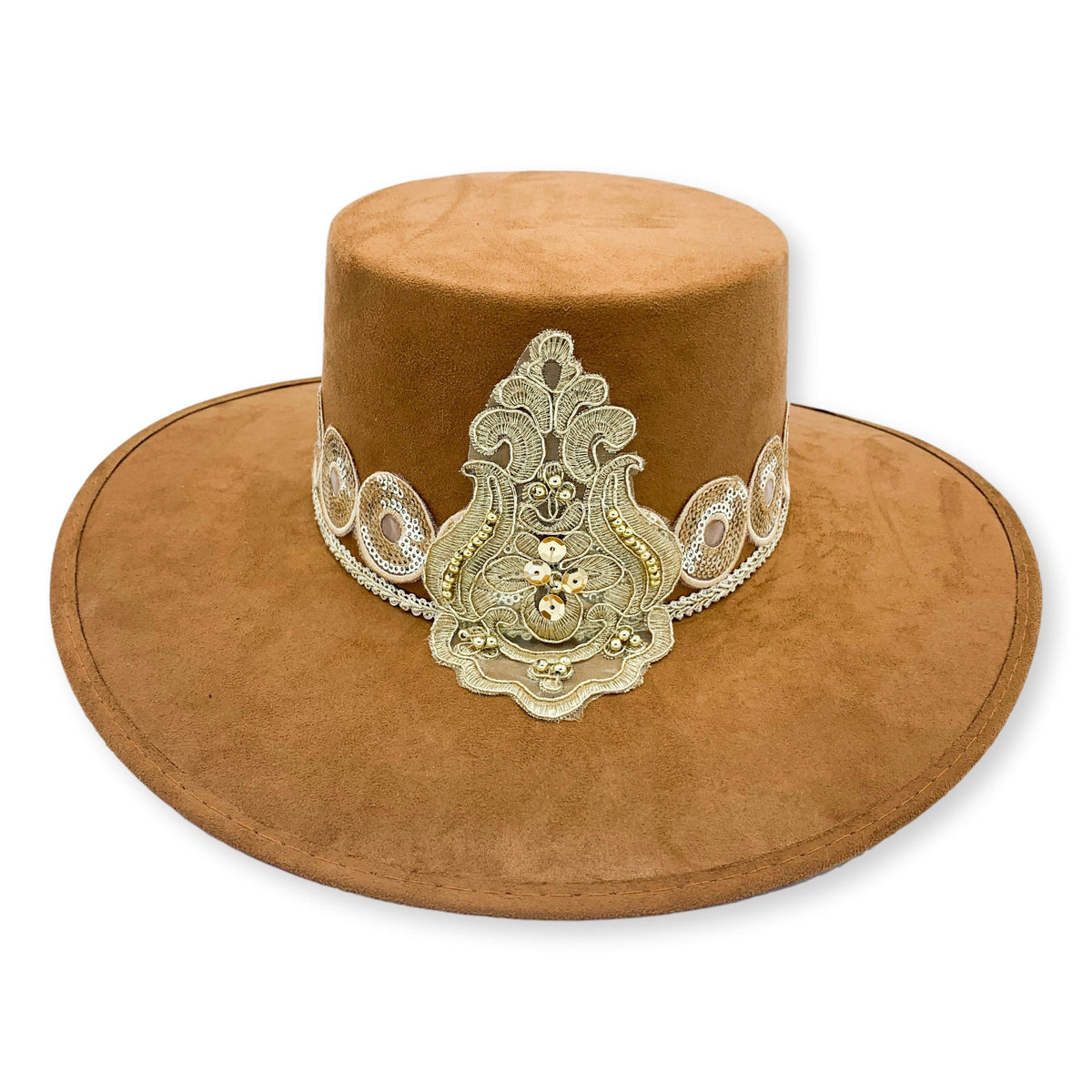 Lizette Suede Fedora Hat The Suede Fedora Hat – The Native Hat Co main image 3