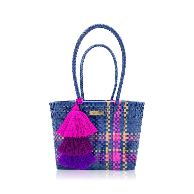 Wild Blueberry Handwoven Tote Bag
